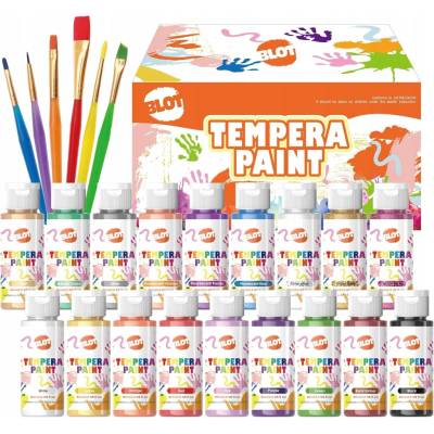 Farby na maľovanie prstami 18 x 60 ml