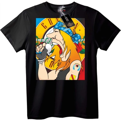 NOONEBRAND Тениска с рок звезда Guns N' Roses - 2XL, White