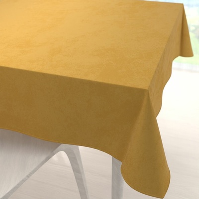 Biante Veľký zamatový štvorcový obrus Velvet Prémium SVP-009 Horčicový 240x240 cm
