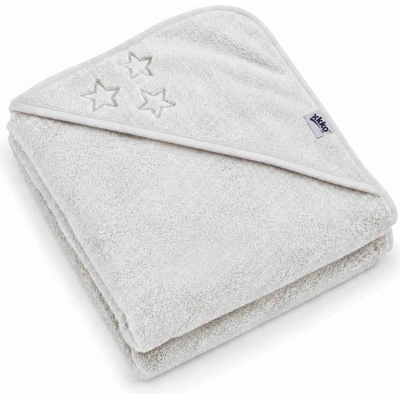 Kikko BIO bavlněná froté osuška s kapucí XKKO Organic 90x90 Baby Pink Stars