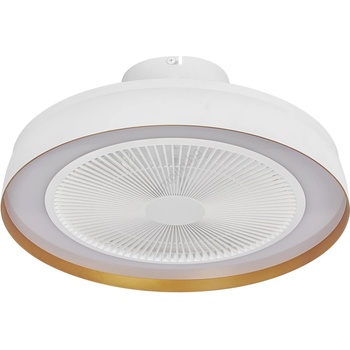 OSRAM - димируема LED таванна лампа с вентилатор CEILING FAN LED/49W/230V бяла/златна + дистанционно управление (P227841)