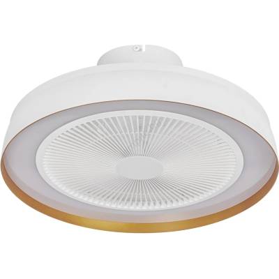 OSRAM - димируема LED таванна лампа с вентилатор CEILING FAN LED/49W/230V бяла/златна + дистанционно управление (P227841)