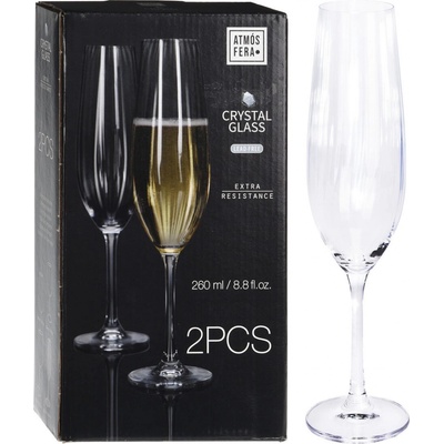 šumivé víno flétna 2ks 260 ml