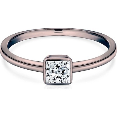 Savicki Zásnubný prsteň Pure čierne zlato diamant PURE P PR 30 D CZ