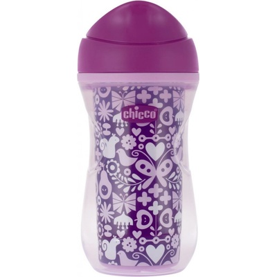 Chicco hrnček Active termo s tvrdým náustkom 266 ml ružový