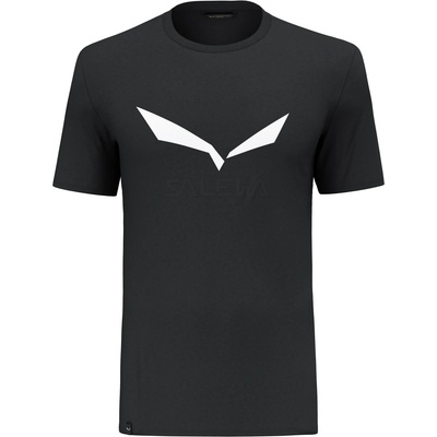 Salewa Мъжка спортна тениска Salewa Solidlogo Dry T-Shirt Sport shirt - Black Out - размер 56 (216-2734-0717)