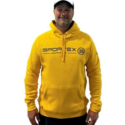 Sportex rybárska mikina s kapucňou žltá