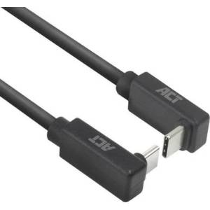ACT Кабел USB-C 10Gbps, 60W, 0.5м, конектори на 90° up/down angled (EWENT-ACT-CAB-AC7476) - megamag