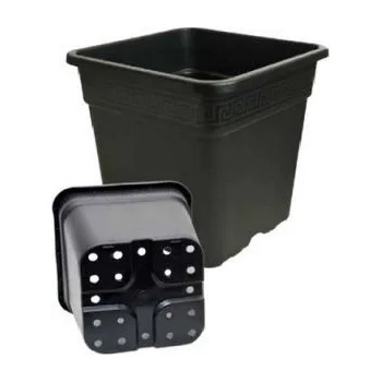 Image 1 of Квадратна черна саксия 25L - 33.5x33.5cm