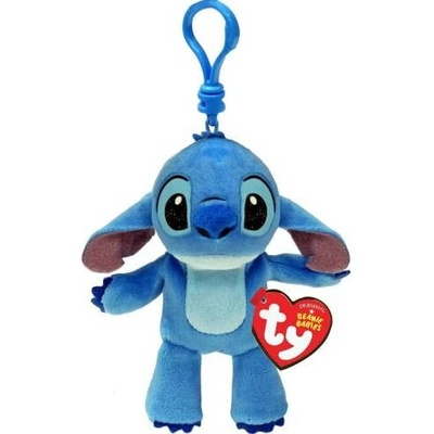 Přívěsek na klíče Plyšový Ty Disney Beanie Babies Stitch 8cm