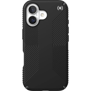 Speck Калъф Speck - Presidio 2 Grip, iPhone 17, Black/Slate Grey (151011-3205)