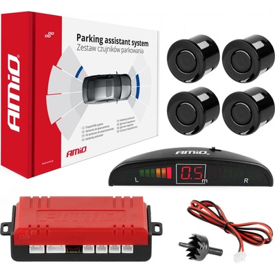 AMiO Asistenty parkování LED 4 senzory černé