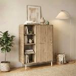 TopMebel Конзола Colia TopMebel от меламин в цвят сепет дъб 85x44x120, 4cm
