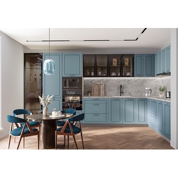 IRIM Модулна кухня City 9161 корпус мока / фронт деним мат