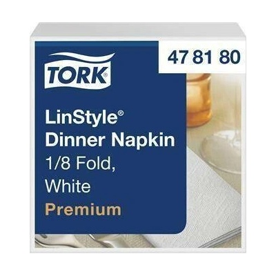 TORK Ubrousky LinStyle bílá 1-V 1/8 skládání 39x39 cm Premium 50 ks 478180 balení 50 ks 664192