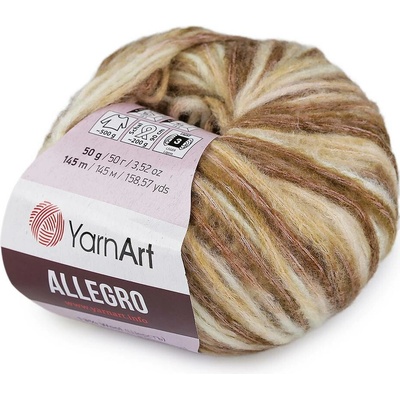 Pletací příze Allegro 50 g Varianta: 3 (750) béžová velbloudí, Balení: 1 ks 61634/160050/286159
