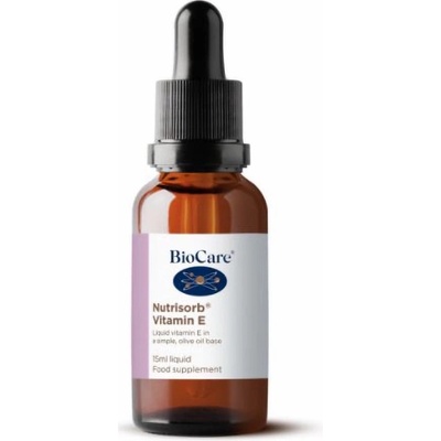 Biocare Nutrisorb Tekutý Vitamín E vegan kvapky 15 ml