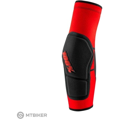 100% Ridecamp elbow červená/čierna