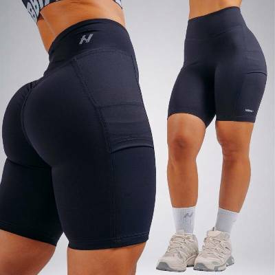 Nebbia High-waist šortky s kapsami PRIMAL černé
