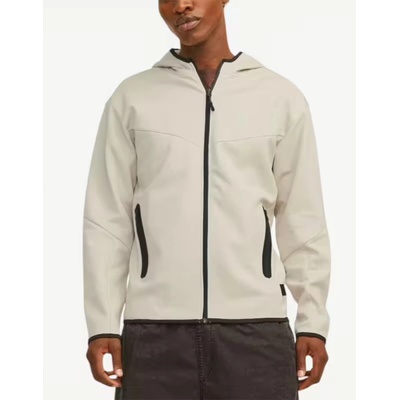 JACK & JONES Sweat Zip Hoodie Beige