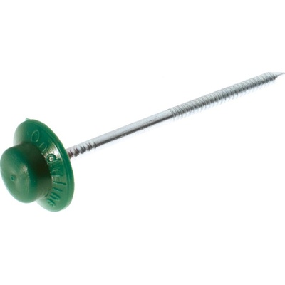 Onduline Hřebík s těsnicí podložkou Monoblok, 65 mm, 2,8 mm, 100 ks, zelený 2426CSP