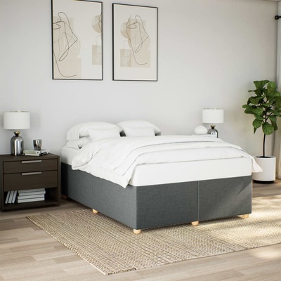 vidaXL 11461.3284730 Rám postele bez matrace tmavě šedý textil