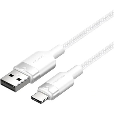 Vention USB 2.0 A към USB-C 3A кабел Vention CTNWH 2M (бял) (CTNWH)