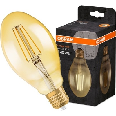 Osram LED žiarovka Filament E27 4,5W 2500K VINTAGE Teplá biela