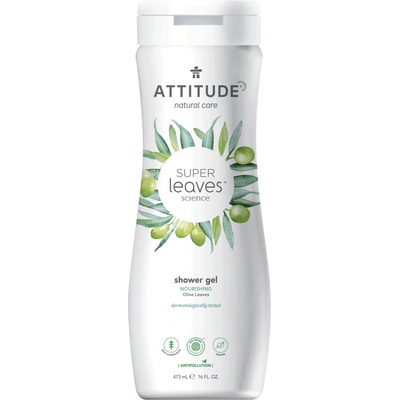 Attitude Prírodné tekuté tělové mýdlo s detoxikačným účinkom Super Leaves Olivové Listy 473 ml