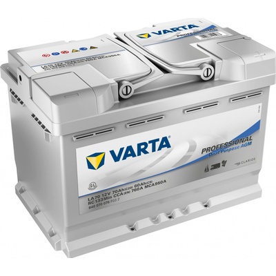 Varta Professional AGM 12V 70Ah 760A 840 070 076 – Zboží Mobilmania