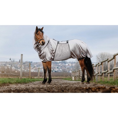 Riding World Deka proti hmyzu ECZEMA s krkem grey – Zboží Dáma