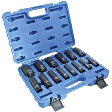 Nástrčné hlavice 1/2" rázové, multiprofilové Gear Lock, 14 ks - ASTA A-I14GL