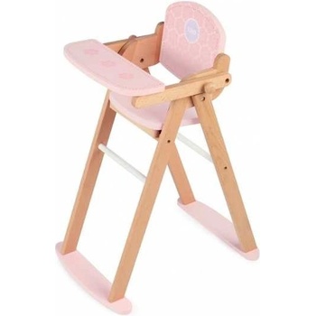 Tidlo Dřevěná židlička na krmení panenek