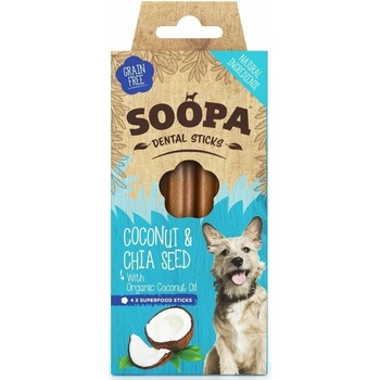 Soopa dentálne tyčinky s kokosom a chia semienkami 100 g