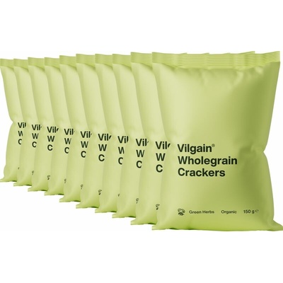 Vilgain Celozrnné krekry BIO bylinky Multipack 10 ks X 150 g