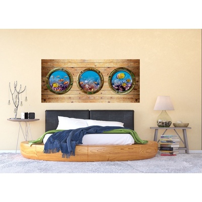 AG Design FTNH-2755 vliesová fototapeta ILLUMINATOR SEA LIFE rozměry 202 x 90 cm