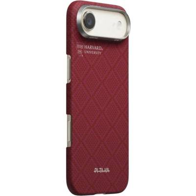 PITAKA Magsafe Калъф за iPhone Air, Pitaka Edge Harvard Case Crimson, Червен (PH1701A)