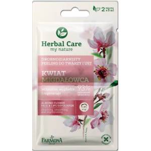 Herbal care скраб за лице и устни с бадмемов цвят, 2х5мл
