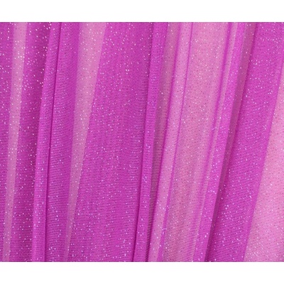elastický fuchsiový tyl pandora s glittery