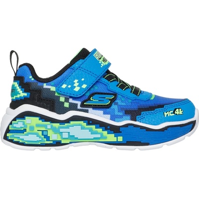 Skechers detské športové tenisky Mega Scene modrá svetlo zelená biela