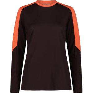 CMP Дамски вълнен пуловер CMP Women's T-Shirt 36N1916 Merino longsleeve - Black Berry - размер 40 (EU) (105-7527-0214)