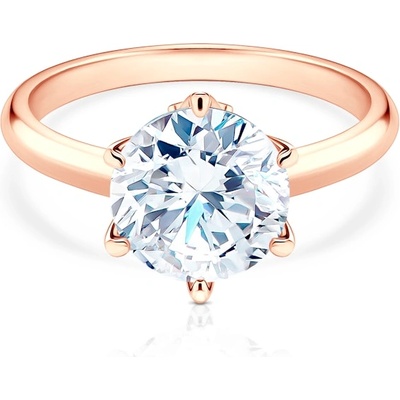 SAVICKI Годежен пръстен The Journey: розово злато, лабораторен диамант