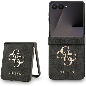 GUESS Гръб Guess PU 4G Metal Logo Case за Samsung Galaxy Z Flip 7 - Черен