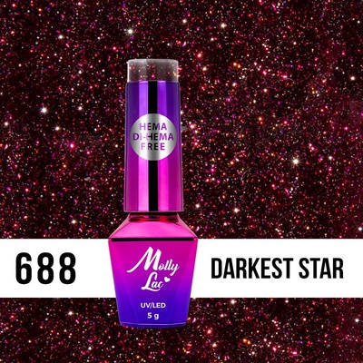 Molly Lac Gél lak Shocking Shine Darkest Star 688 5 ml