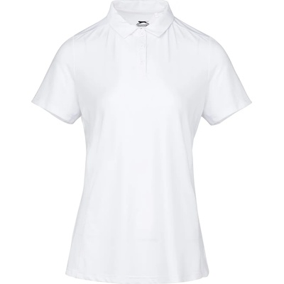 Slazenger Дамска блуза с яка Slazenger Plain Golf Polo Shirt Womens - White