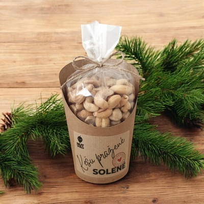 Nutworld Kešu pražené solené v celofánku a kelímku 180 g