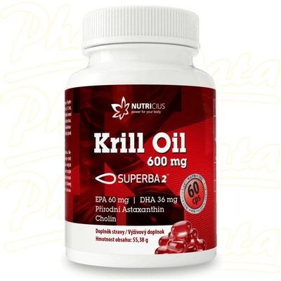 Nutricius Krill oil 600 mg Superba2 60 kapslí