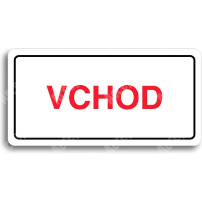 ACCEPT Piktogram VCHOD - bílá tabulka - barevný tisk