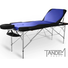 Tandem Skladací masážny stôl Profi A3D Duo modro-čierna 195 x 70 cm
