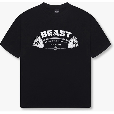 Beast Тениска Beast Barbell T-Shirt - Black